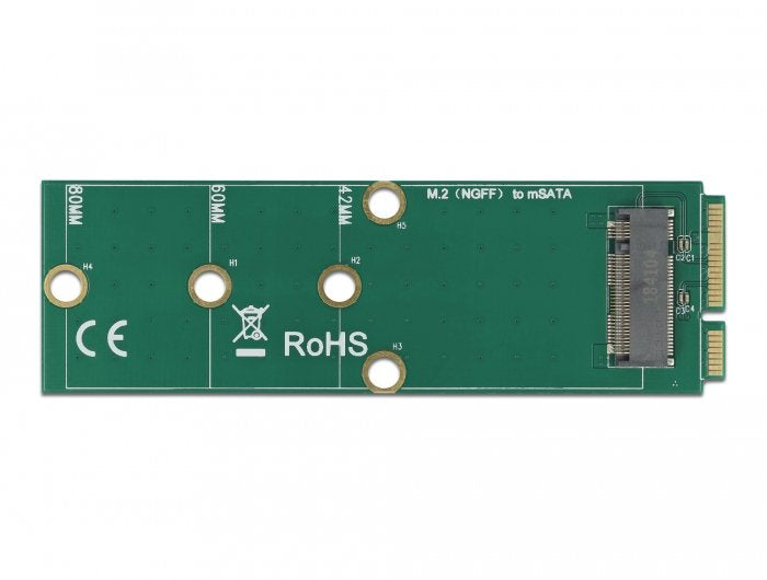 Delock Adapter Msata a Slot M.2 Key B