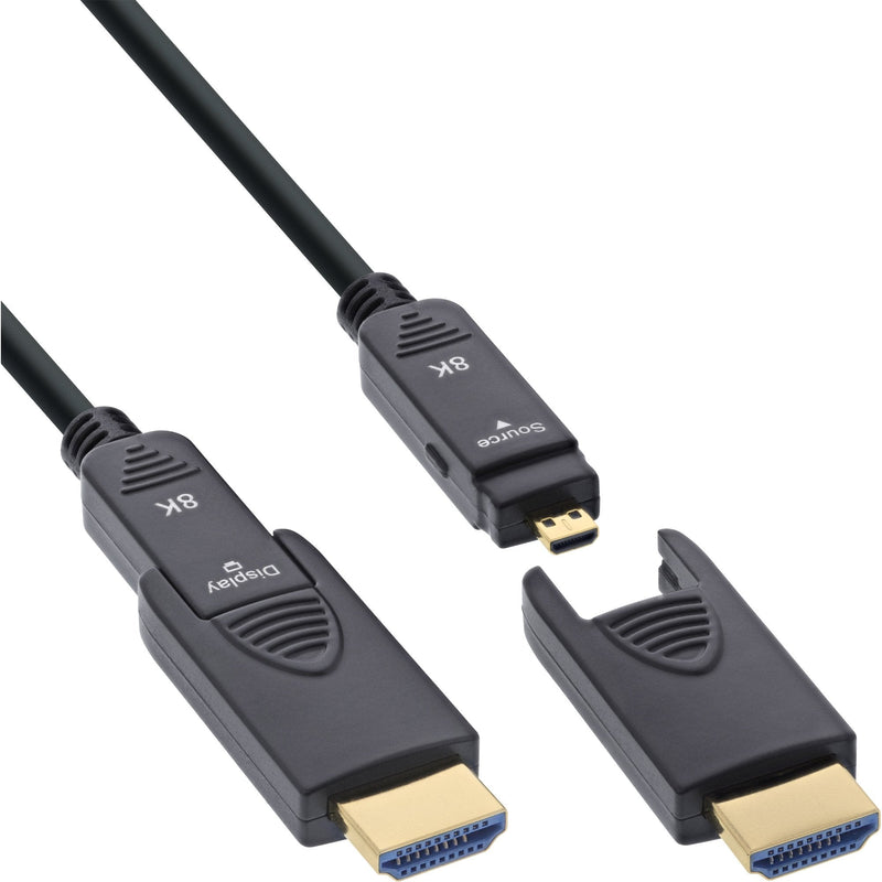 Inline® HDMI Aoc Cable Ultra High Speed Hdmi, 8K4K, Detachable Plug, 80M