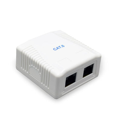 Gembird Roseta Surface CAT.6 UTP 2-PORT White — image 1