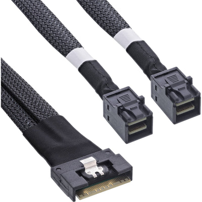 Inline® Slim Sas Cable SFF-8654 8I a 2X SFF-8643, 1M — image 1