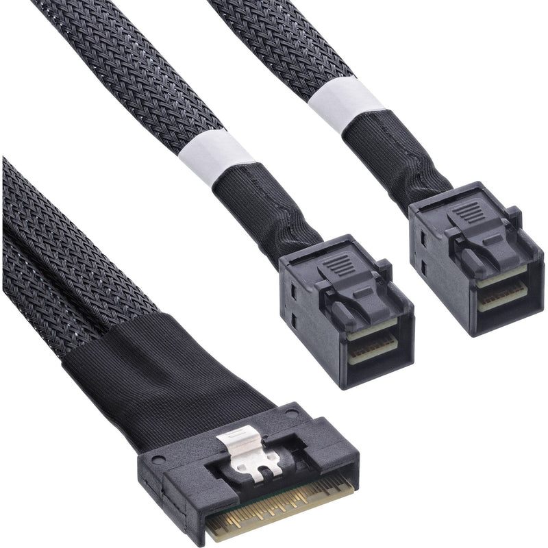 Inline® Slim Sas Cable SFF-8654 8I a 2X SFF-8643, 1M