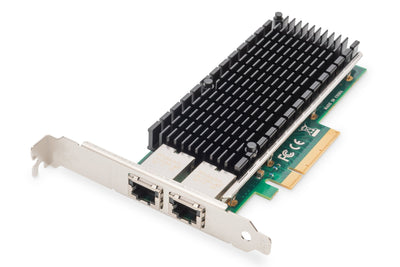 Digitus 10Gbps Dual Port Ethernet Server Adapter PCIE X8, Intel X540 BT2 — image 1