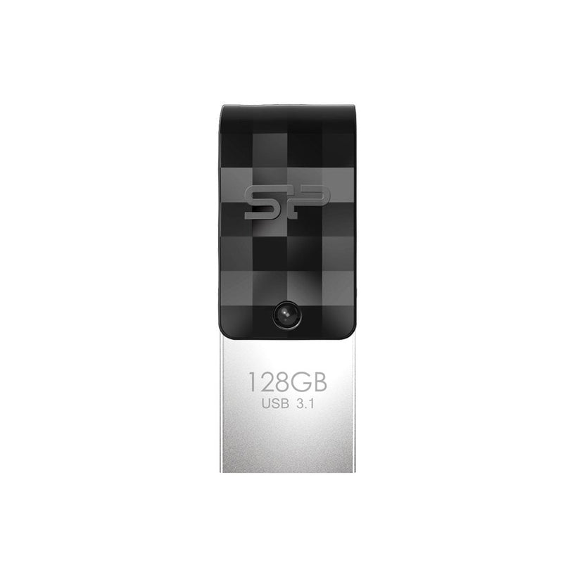 USB Flash Drive Silicone Power 128GB USB 3.1 + Typ C C31 Black