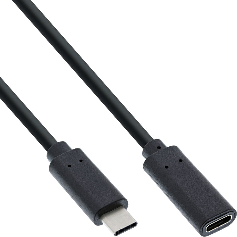 Inline Cable USB 3.2, Type-c Male/Female Black 1,5M