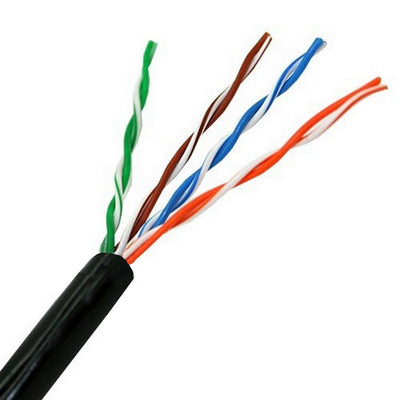Aisens Bobina Cable Outdoor RJ45 CAT.5E UTP Rigido AWG24 - 100M - Black — image 1