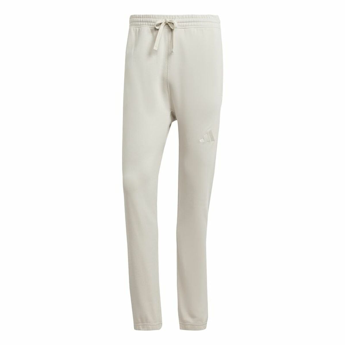 Long Sports Trousers Adidas All Szn French Terry Regular Tapered White Beige Men
