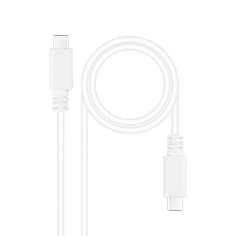USB Cable 2.0 3A Type USB-C/M-usb-c/M White 1.0M