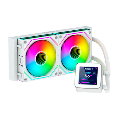 Abysm Refrigeración Líquida CPU Gaming Oceanic 240 White ARGB Speed Fans And Otros Parámetros — image 1