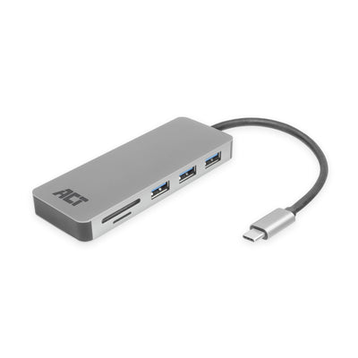 USB-C Hub 3.0, 3x Usb-a, Card Reader, Pd Pass-through — image 1