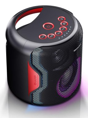 Sharp Speaker PS-921(BK) Portable Party Speaker, 130W, Black