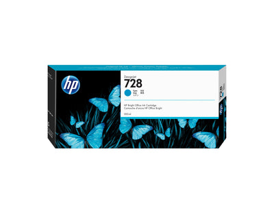 HP Genuine Ink 728 300-ML Cyan Designjet Ink Cartridge — image 1