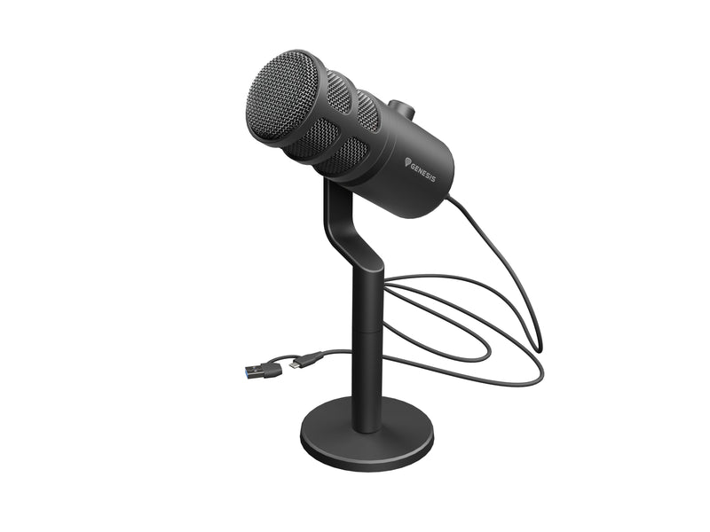 Genesis Microphone Radium 350D Condensador Cardiode Dinamico USB Desktop