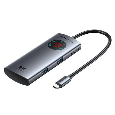 Vention Docking USB Type-c Tqxhb 2x USB 1x USB Type-c 1x HDMI 1x USB Type-c Pd Grey — image 1