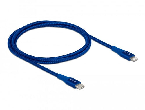 Delock 85416 Cable Connector Lightning 1M Blue — image 1
