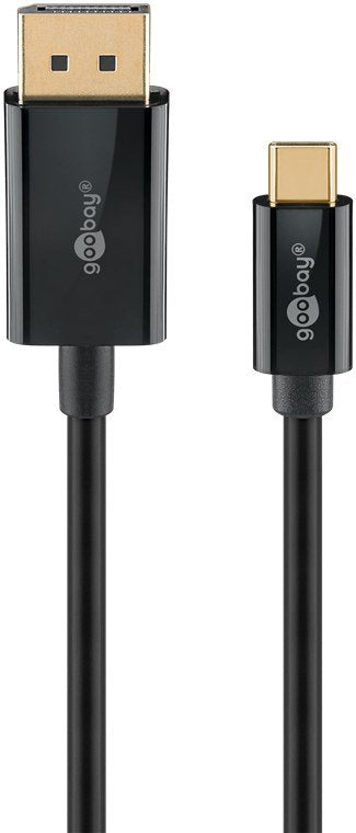 Goobay Cable Adapter USB , USB-C Male DisplayPort Male 4K 60HZ Black 2 Metres 21,6 Gbit/S 75705 — image 1