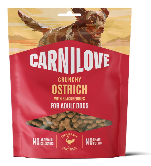 Carnilove Crunchy Ostrich With Blackberries - Premio Perros - 200G
