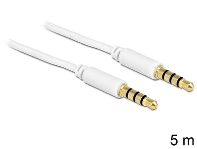 Delock Cable Stereo Jack 3.5MM 4 Pin Male 5M — image 1