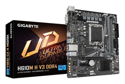 Gigabyte Motherboard LGA1700 H610M H V3 DDR4 2XDDR4 4XSATA 1XM.2 — image 1