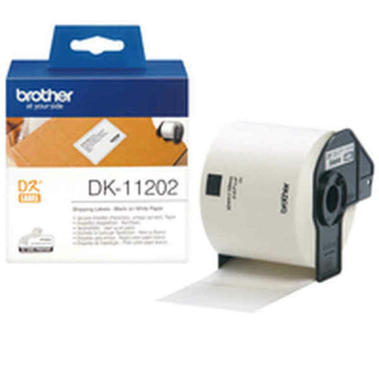 Brother Printer Labels Brother Dk11202 White Black/White