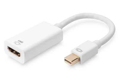 Digitus Converter Video Mini Dp-hdmi Type a M/F 0.2M W/Interlock Ce Gold Black — image 1
