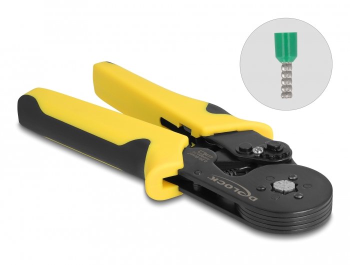 Delock Tool Prensar Terminals Cable Autoajustable - Hexagonal