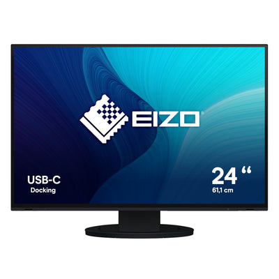 Eizo Monitor Flexscan IPS 24, Black EV2485-BK 16:10 HDMI + DP + USB-C IPS Black — image 1