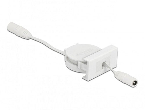 Delock Cable Retractable Power Módulo Easy 45 DC 5,5 X 2,1MM Female / Female White — image 1