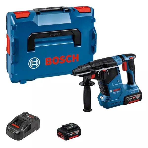 Bosch Drill Percutor Wireless Gbh 18V-24 C Professional, 18 Voltios Blue/Black 2 Batteries Li-ion 5.0AH, Bluet