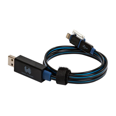 Realpower USB a/Lightning 0.75M 0,75M Black Blue — image 1