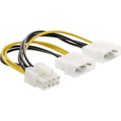 Inline Adapter Power , 2 Connectors 5,25A Connector Pci-express 8 Pines, 0,15M — image 1