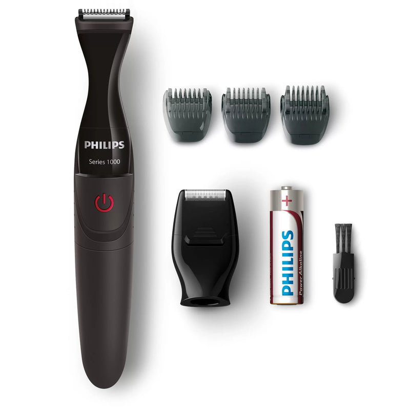 Philips MG1100 / 16 Trimmer Precisión 3 Peines Barba And Mini Shaver - With Batteries
