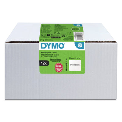 Dymo Labels Multiusos Labelwriter Genuine 54 X 70MM 12 Rolls 320 Labels Cada Uno 2234185 — image 1