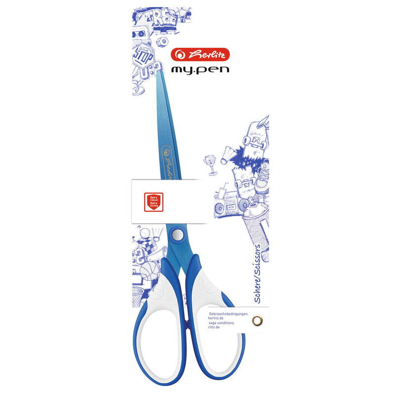 Herlitz Scissors My.pen Blue/White