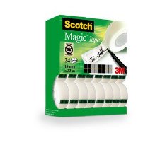 Scotch Tape Adhesiva Invisible Magic Roll 19MM X 33M Box 14U — image 1