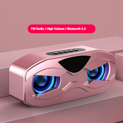 Bluetooth Subwoofer Colorful Light Small Speaker