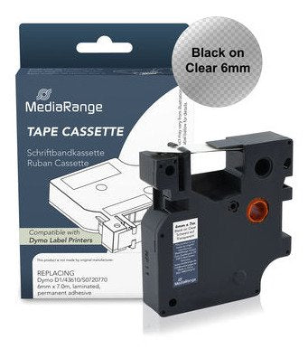 Mediarange Tape Labeller Dymo D1/43610/S0720770 6MMX7M Sw — image 1