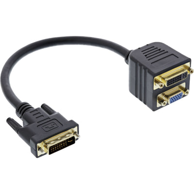 Inline Adapter DVI-i Male a DVI-i Female + S-VGA Female — image 1
