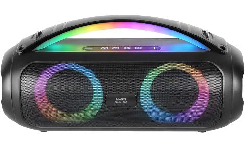 Mars Gaming Barra Sound Bluetooth RGB Ms-pulse RGB Black 50W Rms/ Bluetooth 5.3, microSD, Aux-in, Fm/ Iluminac — image 1