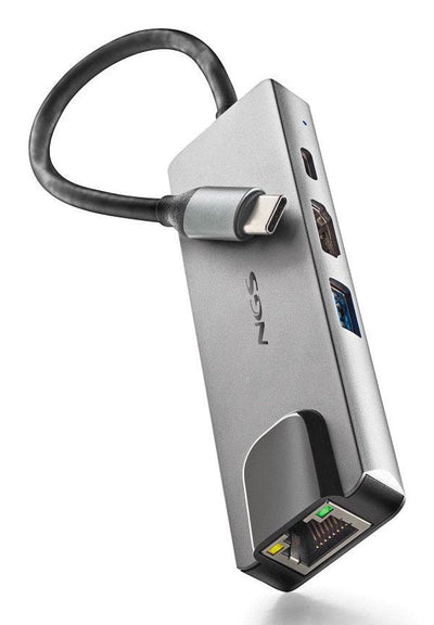 Adapter USB-C 4 1: Hdmi, Usb-c, RJ45 And USB 3,0 — image 1