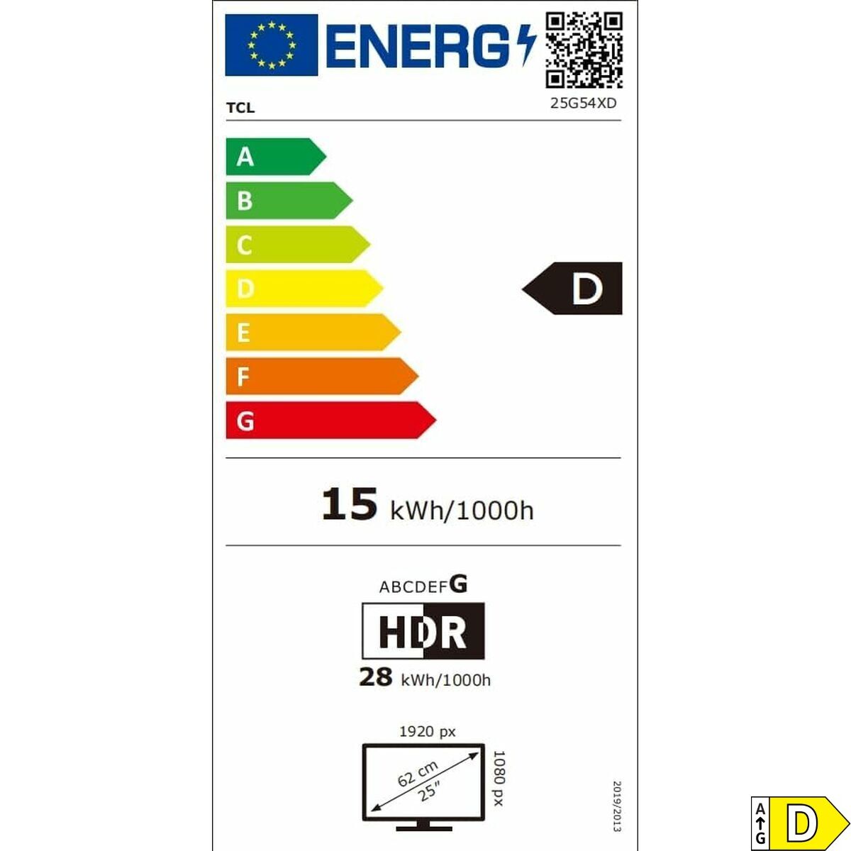 Tcl Monitor Tcl 25G54 25" Full Hd