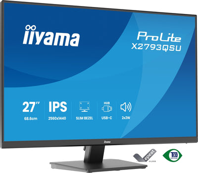 Iiyama Monitor 27 X2793QSU-B1 16:9 HDMI + DP + 2x USB IPS — image 1