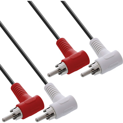 Inline® Cable Audio, 2X Rca M/M, Angled, 1.2M — image 1
