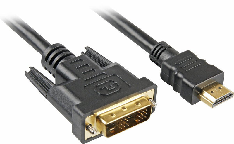 Sharkoon 4044951009060 Adapter Cable Vídeo 3M HDMI DVI-d Black
