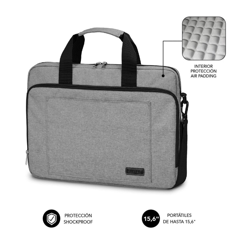 Subblim Case Air Padding Laptop Bag Laptops Up To 15.6' Tape Trolley Grey