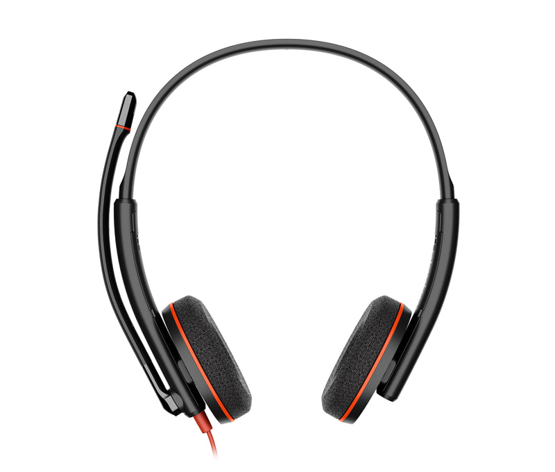 Poly Headphones Stereo Blackwire 3220 USB-C + Adapter USB-C/a