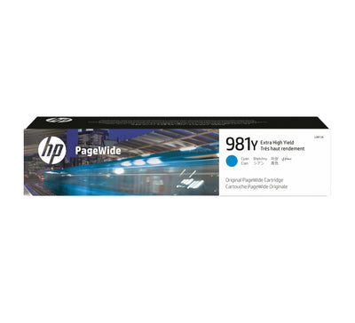 HP Genuine Ink Nº 981Y Cyan Pagewide Enterprise Colour Mfp 586, Pagewide Managed Colour E55650 — image 1