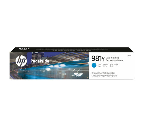 HP Genuine Ink Nº 981Y Cyan Pagewide Enterprise Colour Mfp 586, Pagewide Managed Colour E55650 — image 1