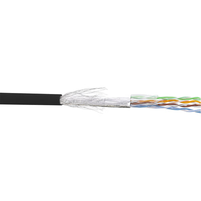 Inline Network Cable Sf/UTP CAT.5E AWG26 Cca Pvc Black 100M — image 1