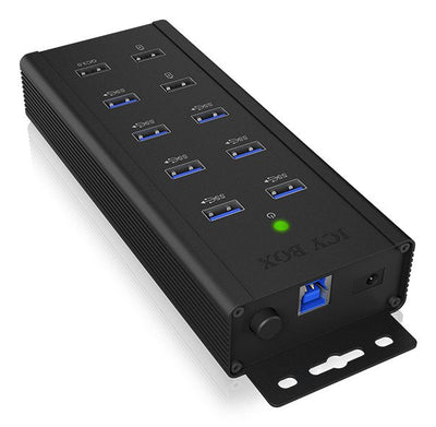 Icybox IB-HUB1703-QC3 Icybox 7X Port USB 3.0 Hub And 3 Charge Ports — image 1