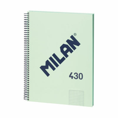Milan Notebook Espiral Formato A4 Cuadricula 5X5MM - 80 Hojas 95 Gr/M2 - Microperforado, 4 Taladros - Colour G — image 1